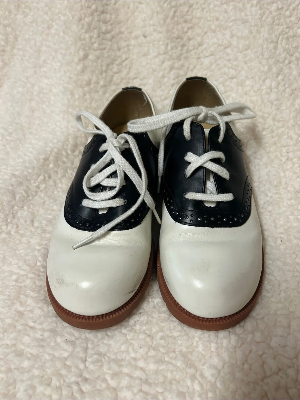 Girls Size 1 Stride Rite Saddle Shoes
